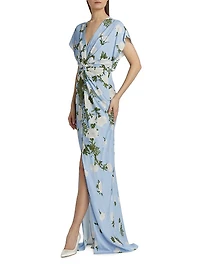 Jackie Floral Twisted Gown