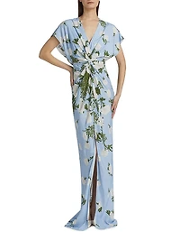 Jackie Floral Twisted Gown