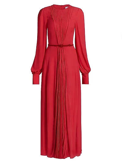 Huma Pleated Maxi Dress