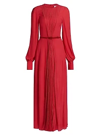 Huma Pleated Maxi Dress