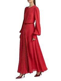 Huma Pleated Maxi Dress