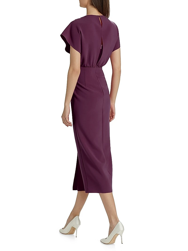 Jackie Twist Front Midi-Dress