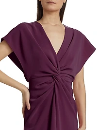 Jackie Twist Front Midi-Dress