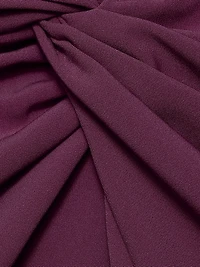 Jackie Twist Front Midi-Dress