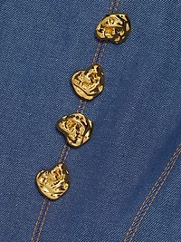 Corset Denim Fit & Flare Minidress