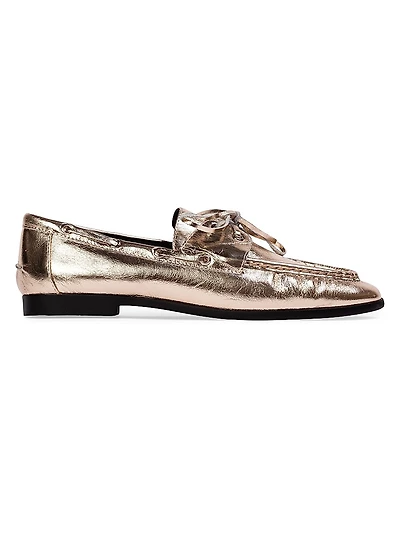 Davy Metallic Boat Loafers