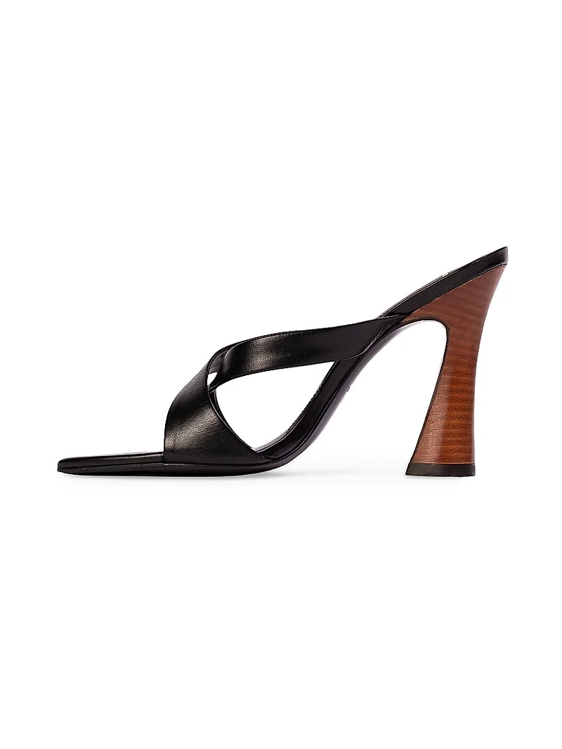 Zoey 100MM Leather Heels
