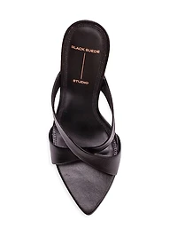 Zoey 100MM Leather Heels