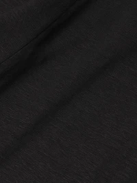 Stretch-Linen Flared Midi Skirt