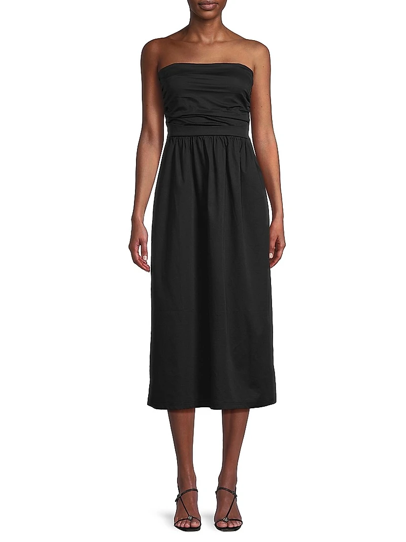 The Wave Strapless Dress