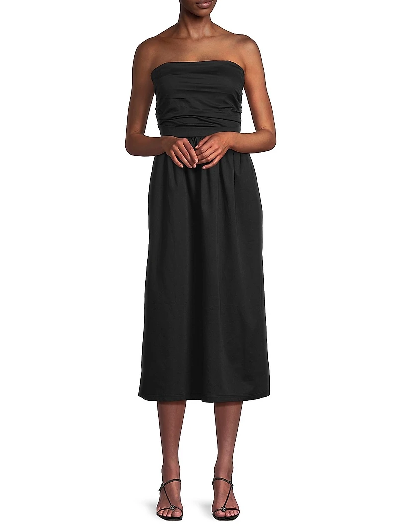 The Wave Strapless Dress