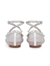 Rockstud Mesh Ballerinas