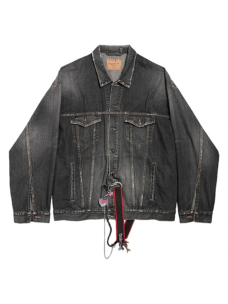 Oversized Charms Denim Jacket