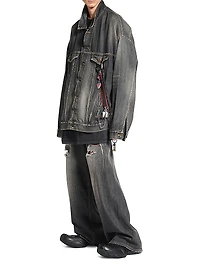 Oversized Charms Denim Jacket