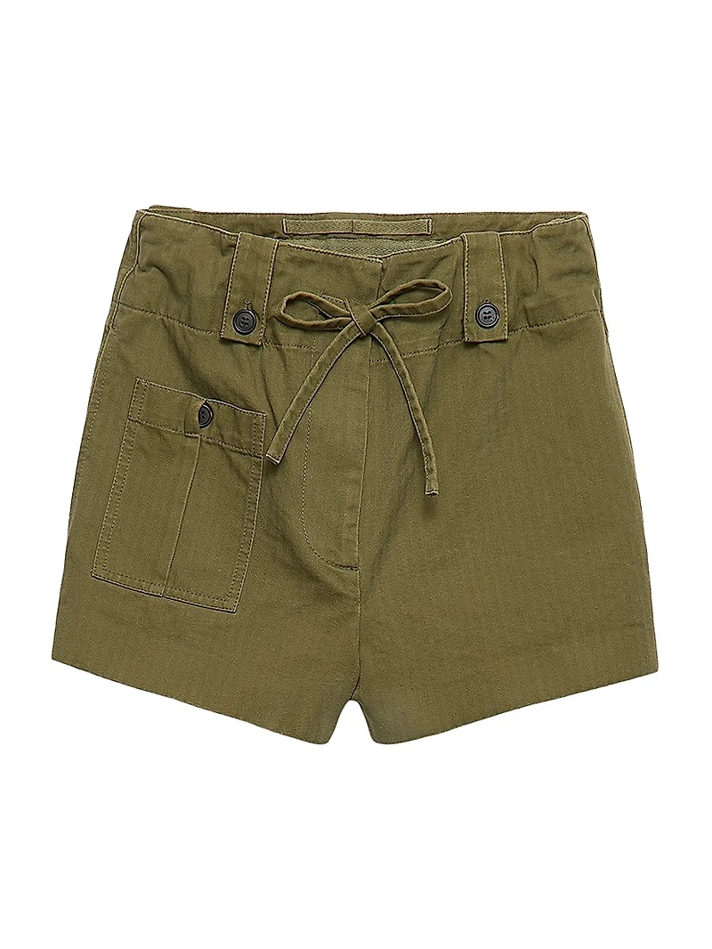 Washed Chevron Shorts