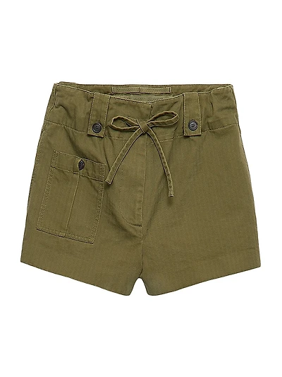 Washed Chevron Shorts