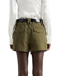 Washed Chevron Shorts