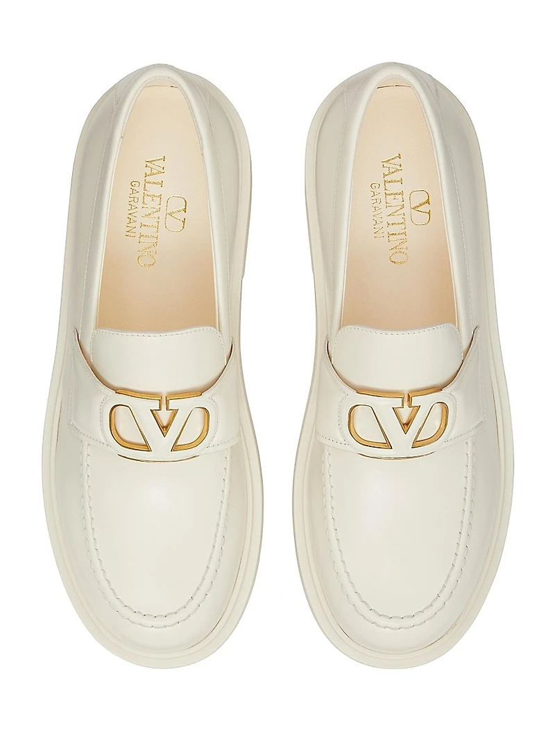 VLogo Signature Calfskin Loafers