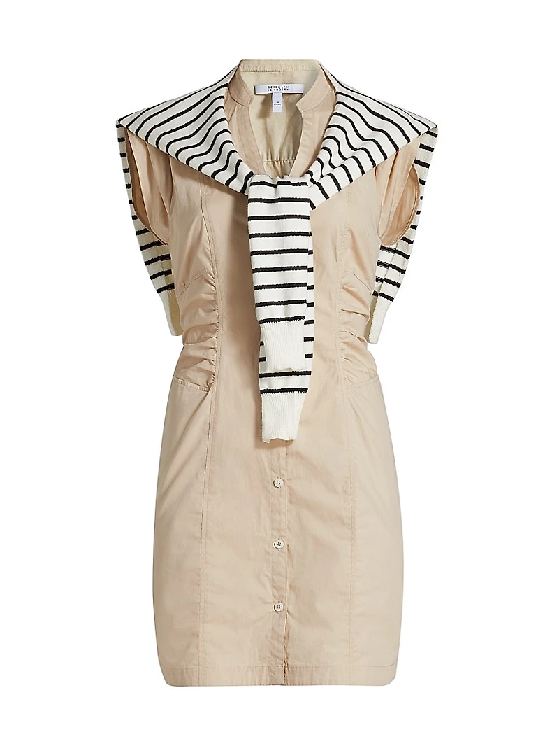 Lotte Mixed Media Shift Minidress