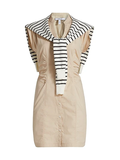 Lotte Mixed Media Shift Minidress