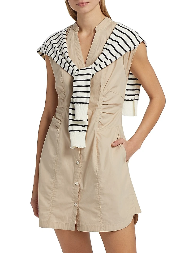 Lotte Mixed Media Shift Minidress