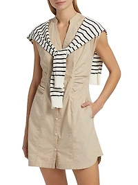 Lotte Mixed Media Shift Minidress