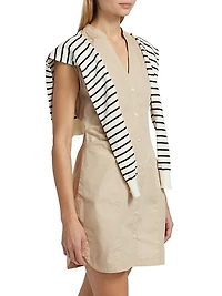 Lotte Mixed Media Shift Minidress