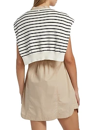 Lotte Mixed Media Shift Minidress