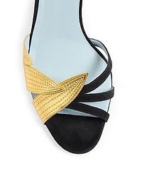 Foliefoliage Suede Slide Sandals 65MM