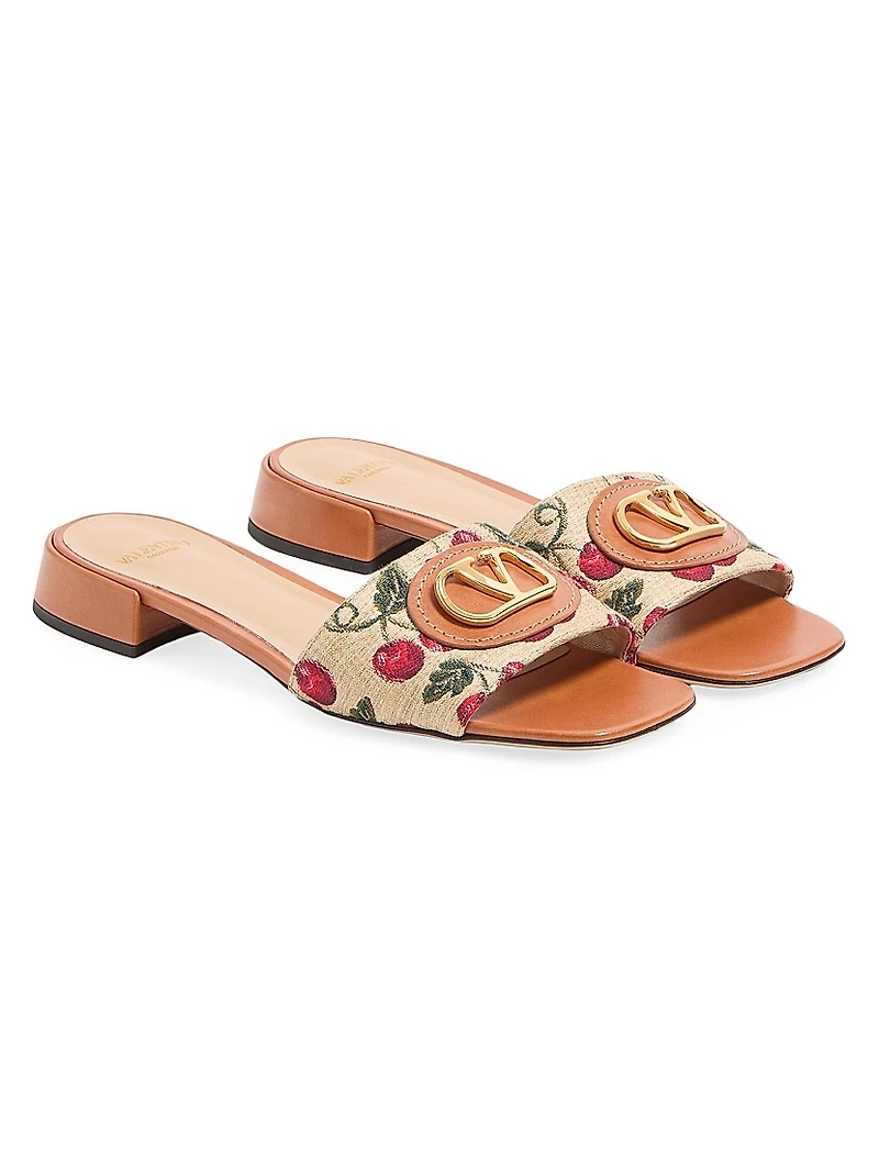 VLogo Signature Cherryfic Slide Sandals 20MM
