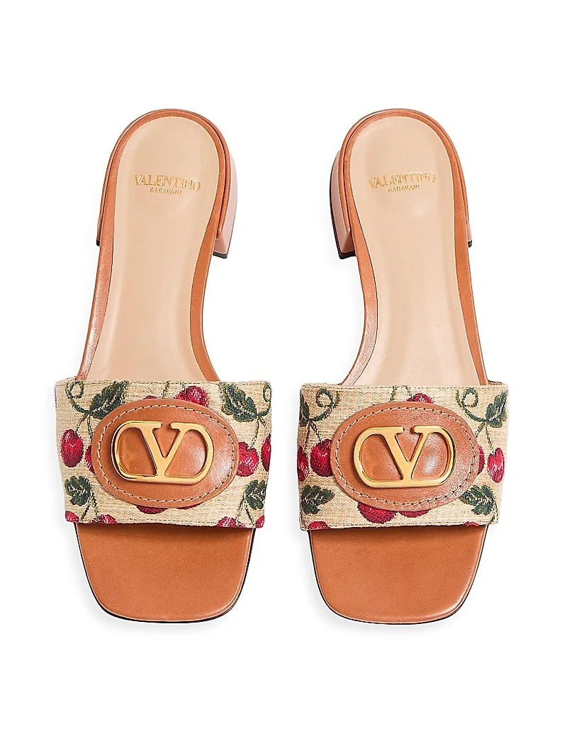 VLogo Signature Cherryfic Slide Sandals 20MM