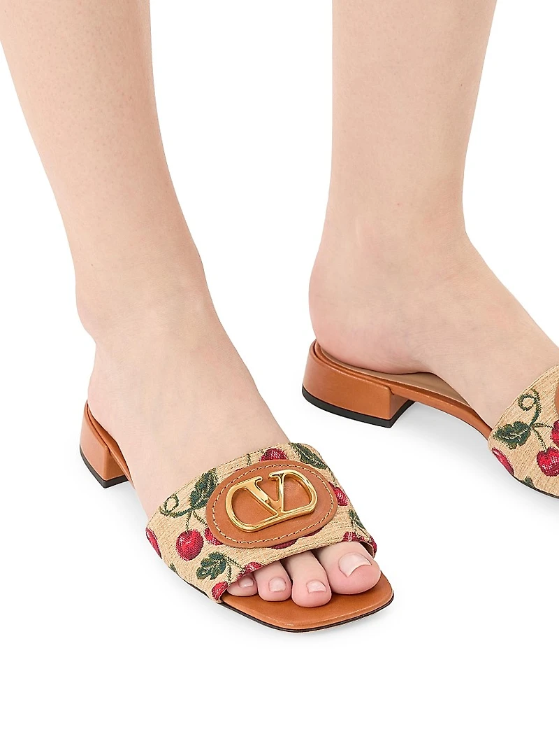 VLogo Signature Cherryfic Slide Sandals 20MM