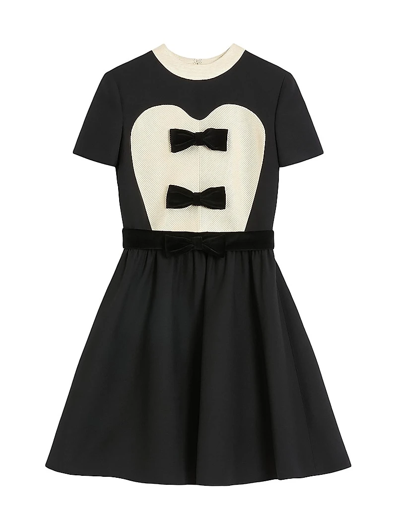 Crepe Couture Short Dress
