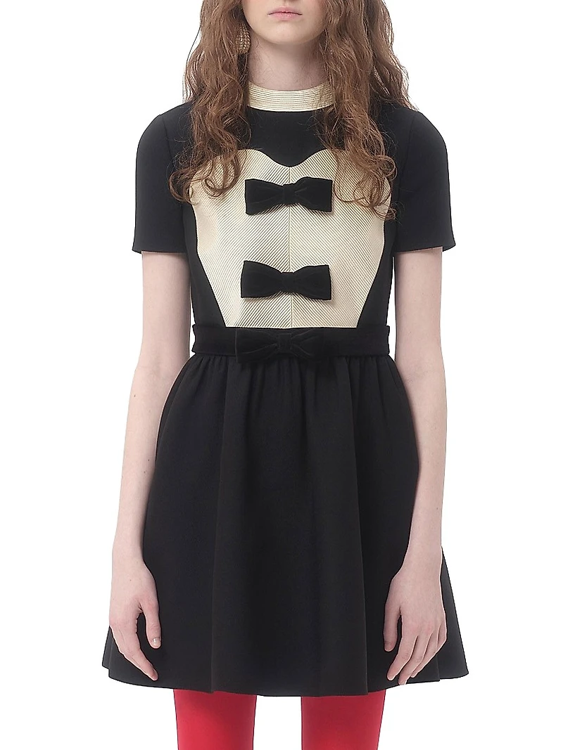 Crepe Couture Short Dress
