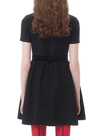 Crepe Couture Short Dress