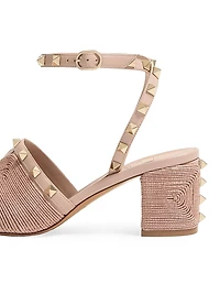 Rockstud Calfskin Sandals 60MM