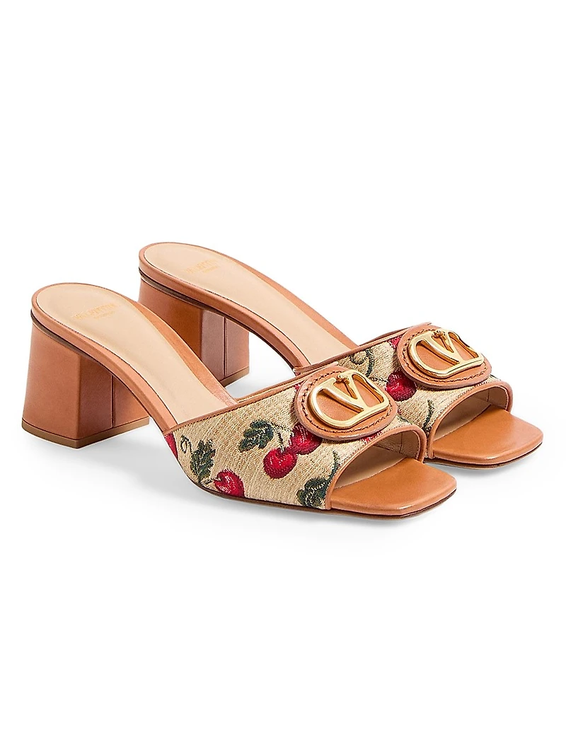 VLogo Signature Cherryfic Slide Sandals 60MM