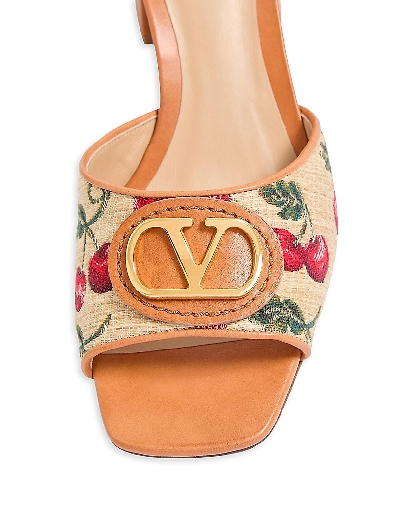 VLogo Signature Cherryfic Slide Sandals 60MM