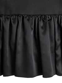 Virgin Wool Midi Dress With Bows