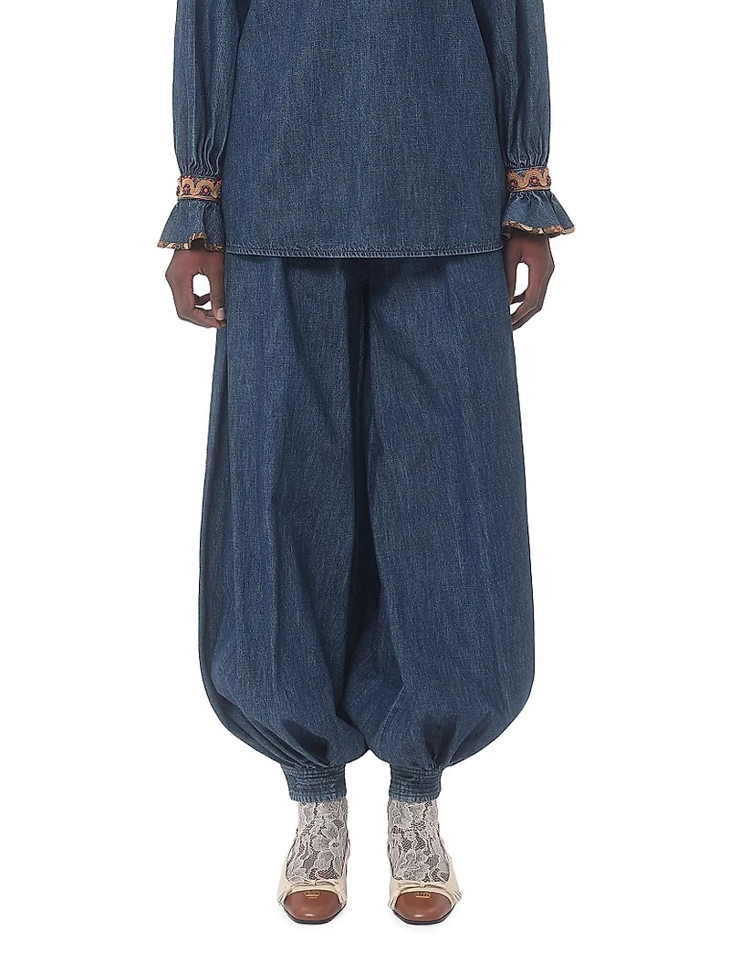 Chambray Denim Pants