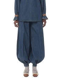 Chambray Denim Pants