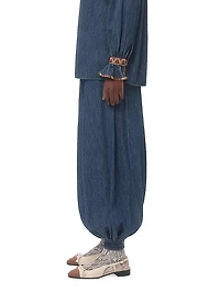 Chambray Denim Pants