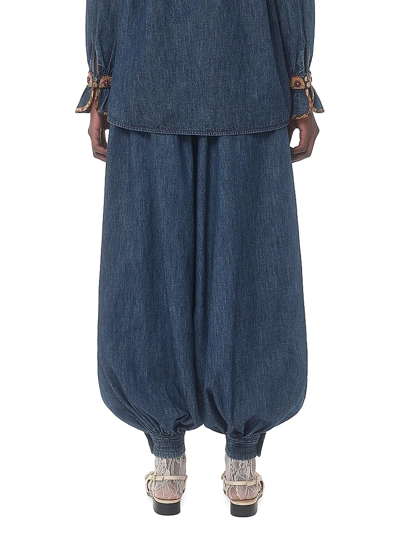 Chambray Denim Pants