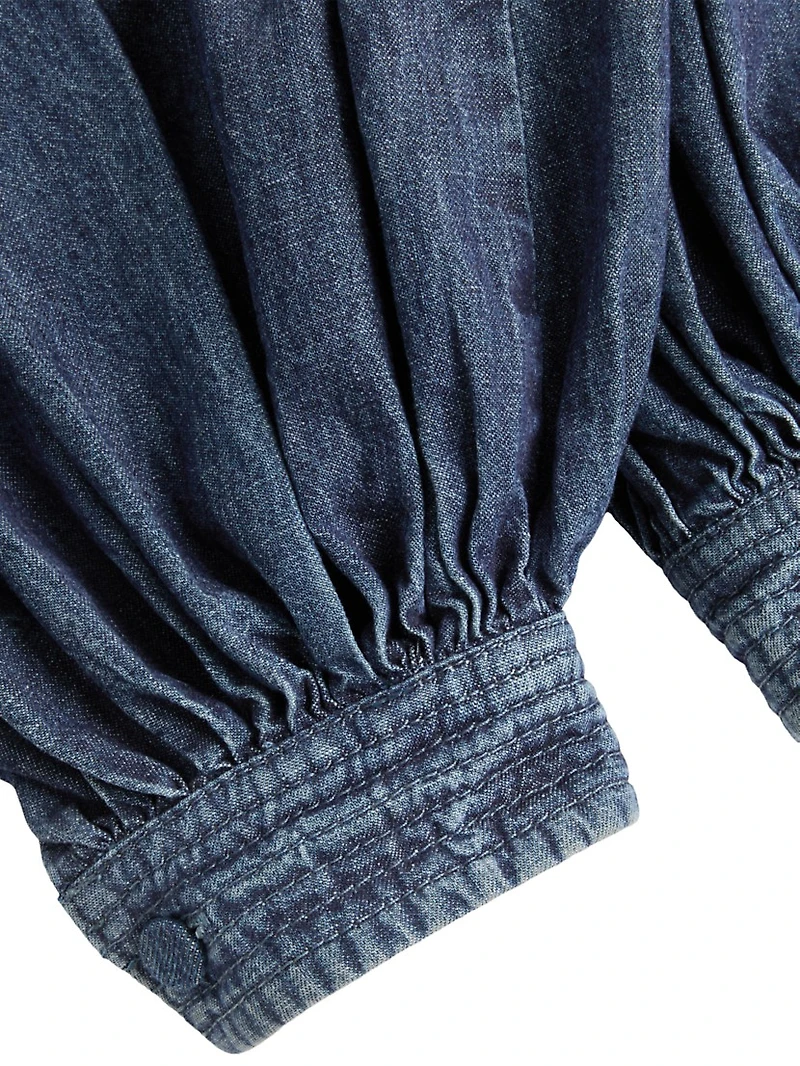 Chambray Denim Pants