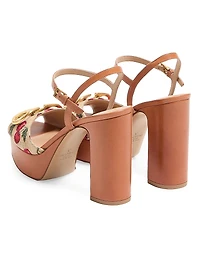 VLogo Signature Cherryfic Platform Sandals 115MM