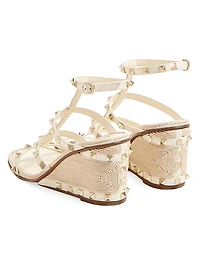Rockstud Wedge Sandals 80MM
