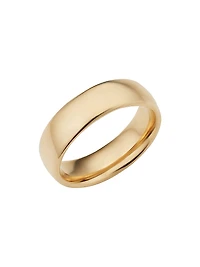 14K Yellow Gold Forever Band Statement Ring