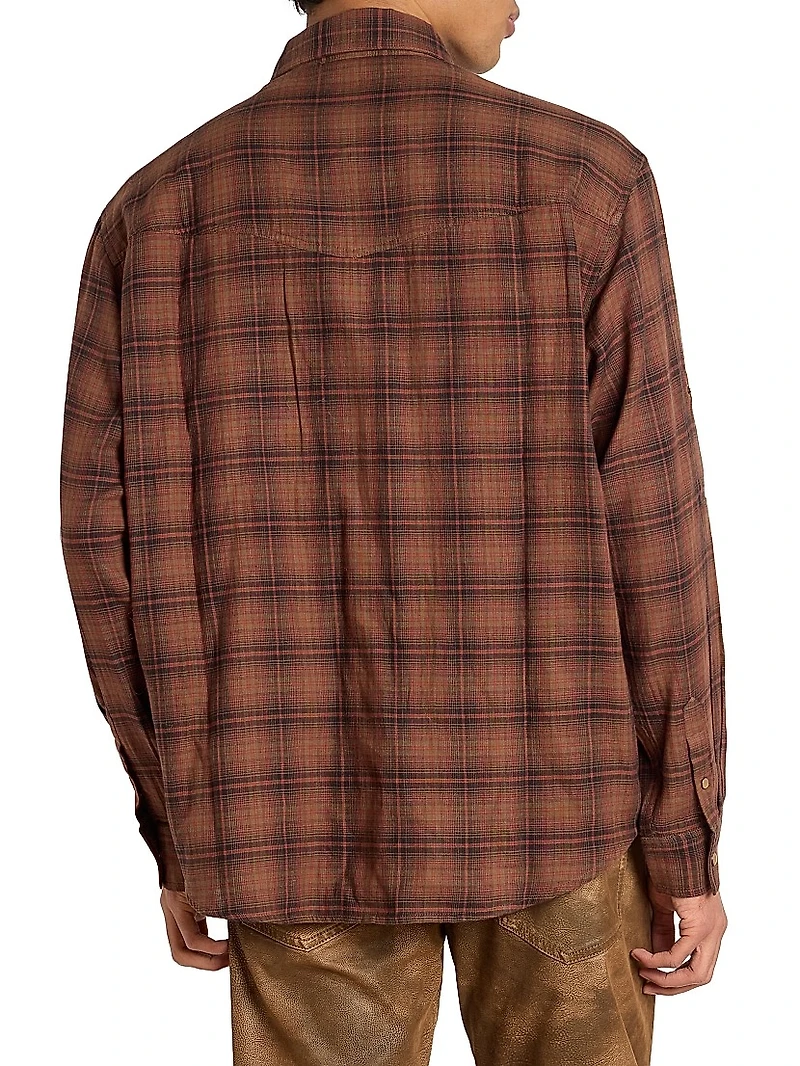 Panema Plaid Cotton Flannel Shirt