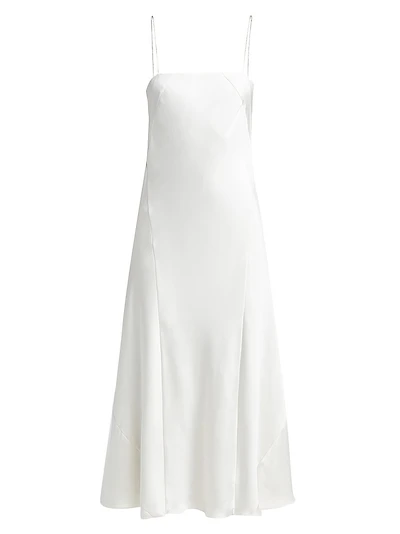 Amsale Mikado Square-Neck A-Line Gown | The Summit