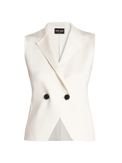 Silk Two-Button Vest